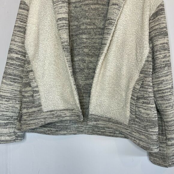 Saturday Sunday for Anthropologie Fleece Knit Coat Cozy Warm w/ Pockets Sz S - Picture 4 of 6